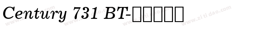 Century 731 BT字体转换